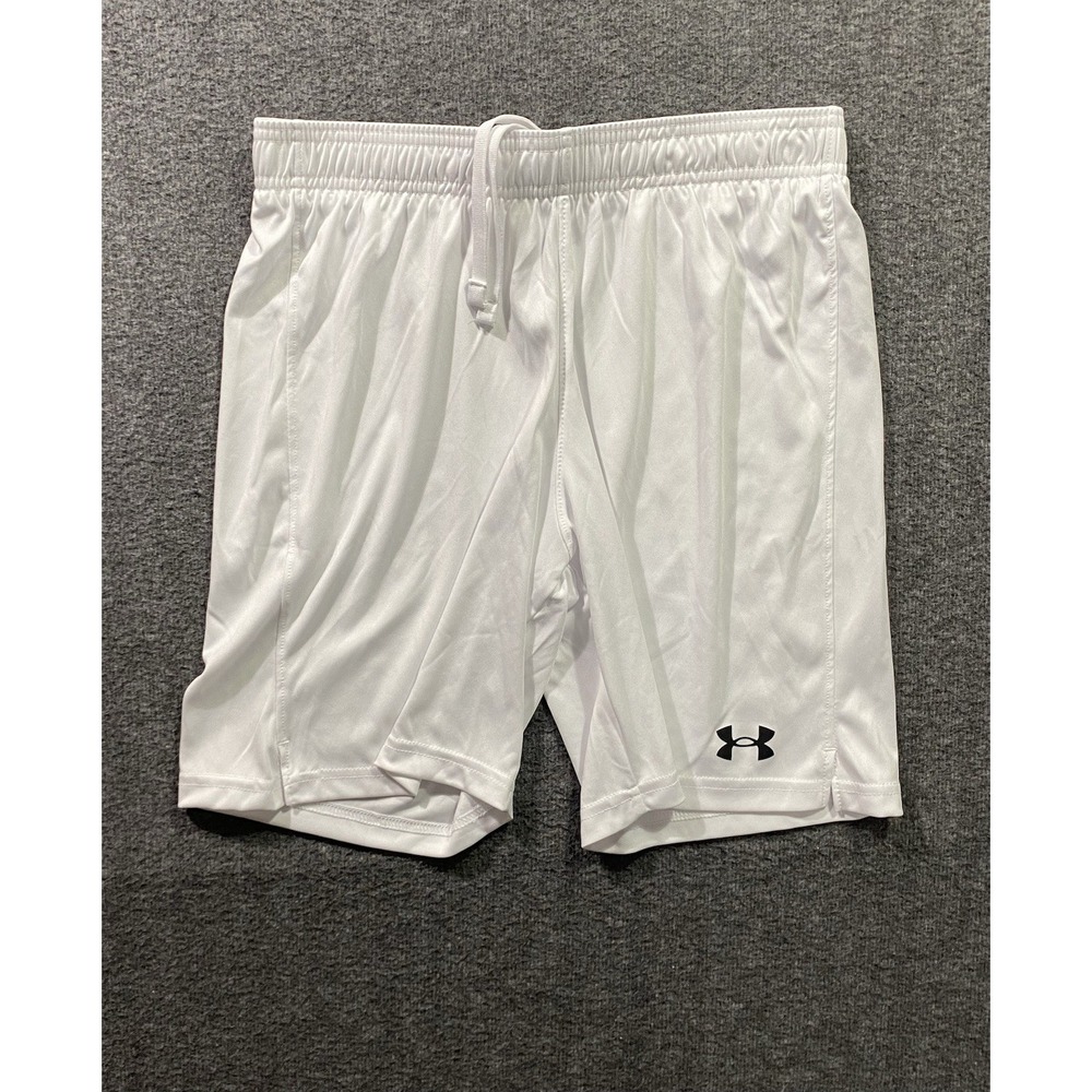 Under Armour Youth Heatgear White Shorts Size YL